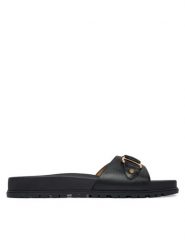 LAUREN RALPH LAUREN Klapki 802982883002 Czarny. Czarne klapki damskie Lauren Ralph Lauren, bez wzorów, ze skóry, bez obcasa. Za 629.99 zł.