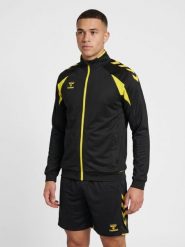 Kurtka z dresu Hummel Core 2.0. Czarne kurtki damskie HUMMEL, xl, bez wzorów, z dresówki, bez kaptura. Za 220.15 zł.