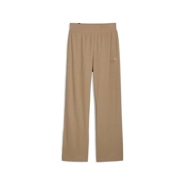 Legginsy do joggningu z wysokim stanem dla kobiet Puma Ess Elevated. Brązowe legginsy damskie Puma, na zimę, s, bez wzorów, z bawełny, z podwyższonym stanem, na fitness i siłownię. Za 188.60 zł.