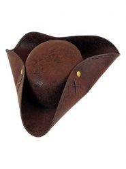 Carnival Party Kapelusz "Pirate tricorn hat" w kolorze brązowym rozmiar: onesize. Brązowe kapelusze damskie Carnival Party, bez wzorów. Za 39.99 zł.