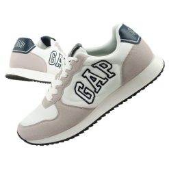 Buty sportowe męskie Gap Nashville Arch Logo. Białe buty sportowe na co dzień męskie GAP, z materiału, bez zapięcia, trekkingowe. Za 199.00 zł.