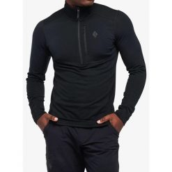 Bluza termoaktywna męska Black Diamond Coefficient LT Quarter Zip Pullover. Czarne bluzy bez kaptura męskie Black Diamond, l. Za 428.99 zł.