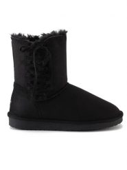 Blackfield Botki zimowe "Nueltin" w kolorze czarnym rozmiar: 39. Czarne botki damskie Blackfield, na zimę, z materiału, z okrągłym noskiem, bez obcasa, bez zapięcia. Za 202.45 zł.