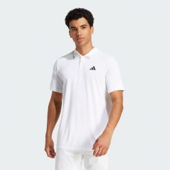 Koszulka Club Tennis Polo. Białe koszulki polo męskie Adidas, l, bez wzorów, z dzianiny, bez ramiączek. Za 179.00 zł.