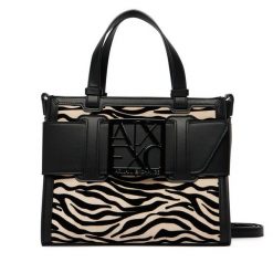 Torebka Armani Exchange. Czarne torebki klasyczne damskie Armani Exchange, bez wzorów, bez dodatków. Za 729.99 zł.