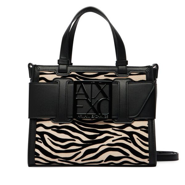 Torebka Armani Exchange. Czarne torebki klasyczne damskie Armani Exchange, bez wzorów, bez dodatków. Za 729.99 zł.