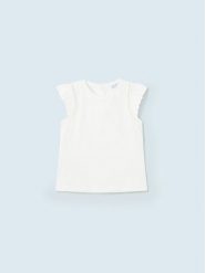 Mayoral T-Shirt 1012 Biały. Białe koszulki dziewczęce Mayoral, m, bez wzorów, z bawełny, bez ramiączek. Za 69.99 zł.