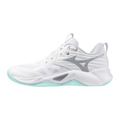 Damskie buty halowe Mizuno Wave Momentum Pro. Białe obuwie treningowe damskie Mizuno, na fitness i siłownię, mizuno wave. Za 418.75 zł.