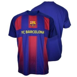 Koszulka kibica FC Barcelona 25-26, dla dorosłych, replika. Niebieskie t-shirty sportowe męskie FC Barcelona, bez ramiączek, na fitness i siłownię. Za 156.46 zł.