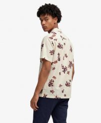 Superdry Koszula Cabana Poolside krótki rękaw z bawełny organicznej. Białe koszule damskie Superdry., na lato, xl, bez wzorów, z bawełny, bez kołnierzyka, bez ramiączek. Za 301.95 zł.