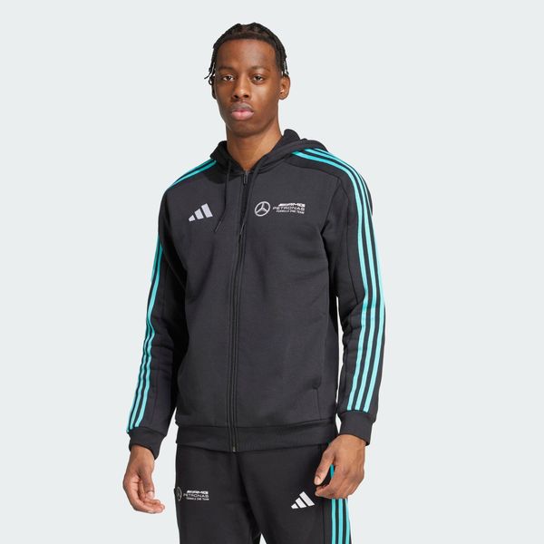 Bluza Z Kapturem Mercedes-Amg Petronas Formula One Team Dna Full Zip. Białe bluzy z kapturem męskie Adidas, m. Za 279.00 zł.