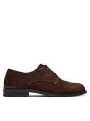 Tommy Hilfiger Półbuty Corporate Derby FM0FM05582 Brązowy. Brązowe półbuty męskie Tommy Hilfiger, ze skóry, bez zapięcia. Za 459.99 zł.