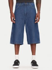 Wrangler Szorty jeansowe Jort 112362550 Niebieski Oversize. Niebieskie szorty męskie Wrangler, z bawełny, bez kołnierzyka. Za 149.99 zł.