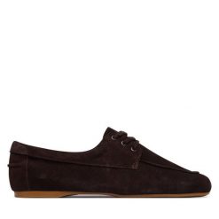 Półbuty Balagan. Brązowe półbuty damskie BALAGAN, bez wzorów, bez obcasa, na płaskiej podeszwie. Za 569.99 zł.