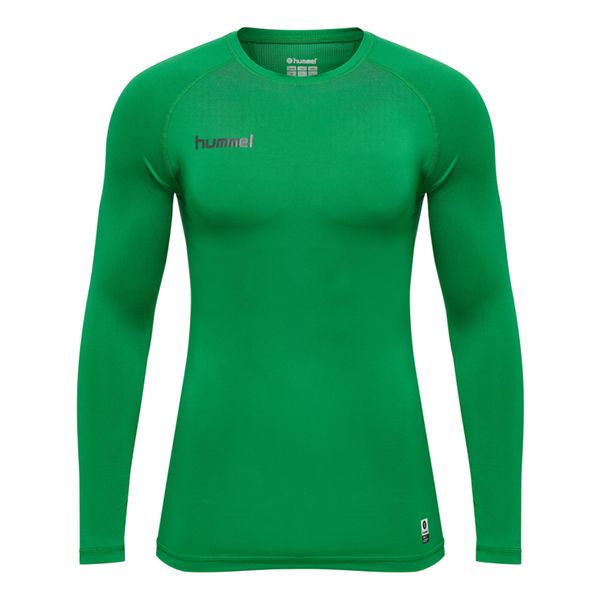 Koszulka termoaktywna z długim rękawem dla dorosłych Hummel First Performance. Zielone bielizna termoaktywna męska HUMMEL, xl, bez wzorów, z jersey. Za 80.00 zł.