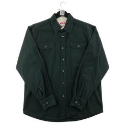 Second life - Koszula męska vintage Y2K Wrangler - Jak nowy. Czarne koszule męskie Wrangler, l, bez wzorów, bez kołnierzyka, bez ramiączek. Za 85.16 zł.