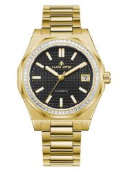 ALAIN ASTER Zegarek kwarcowy w kolorze złoto-czarnym rozmiar: onesize. Czarne, analogowe zegarki damskie ALAIN ASTER, ze stali. Za 1,130.99 zł.