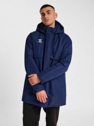 Parka Hummel GO. Niebieskie parki męskie HUMMEL, na zimę, m, bez wzorów, z poliamidu. Za 302.50 zł.