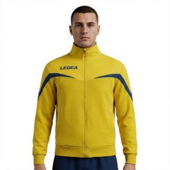 Ultralekka kurtka biegowa Mosca żółto-niebieska. Niebieskie kurtki treningowe męskie Legea, xl, bez wzorów, z bawełny, do biegania. Za 88.00 zł.