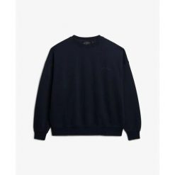 Bluza damska Superdry Essential Logo Gd. Niebieskie bluzy bez kaptura damskie Superdry. Za 288.40 zł.