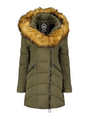 Maison Montaigne Parka "Chamai" w kolorze khaki rozmiar: S. Brązowe parki damskie Maison Montaigne, s, z aplikacjami. Za 219.60 zł.