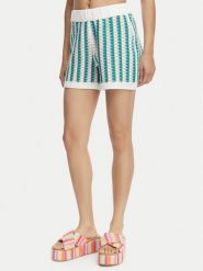 Banana Moon Szorty materiałowe Nolio Bloomday MXN47 Zielony Regular Fit. Zielone szorty damskie Banana Moon, bez wzorów, z bawełny. Za 429.99 zł.