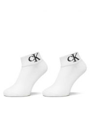 Calvin Klein Jeans Skarpety długie 701228813 Biały. Białe skarpetki damskie Calvin Klein Jeans, bez wzorów, z bawełny. Za 59.99 zł.
