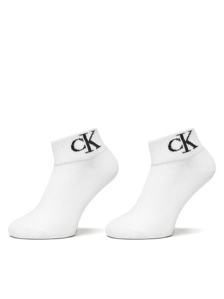 Calvin Klein Jeans Skarpety długie 701228813 Biały. Białe skarpetki damskie Calvin Klein Jeans, bez wzorów, z bawełny. Za 59.99 zł.