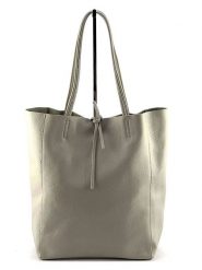 Marlon Skórzany shopper bag w kolorze szarym - 37 x 40 x 12 cm rozmiar: onesize. Szare shopper bag damskie Marlon, bez wzorów, z materiału, na ramię, bez dodatków. Za 228.38 zł.