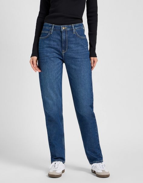 DAMSKIE SPODNIE JEANSOWE LEE CAROL DENIM STACKS 112370933. Spodnie materiałowe damskie Lee, bez wzorów, z denimu. Za 219.99 zł.