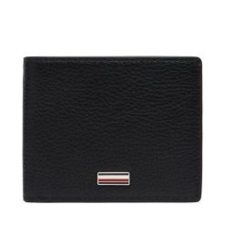 Portfel Tommy Hilfiger. Czarne portfele męskie Tommy Hilfiger, bez wzorów. Za 249.99 zł.