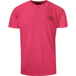 T-Shirt Męski Malinowy, Czerwony, Melanżowy z Nadrukiem, Koszulka, Krótki Rękaw, Basic, U-neck. Czerwone t-shirty męskie New Antracid, na lato, l, bez wzorów, z bawełny, bez kołnierzyka. Za 99.00 zł.