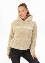 Bluza damska Pitbull z kapturem Aragona. Brązowe bluzy z kapturem damskie PITBULL, m, z poliesteru. Za 219.00 zł.