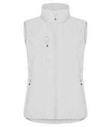 Clique Classic Softshell Vest Women – 3‑warstwowa softshell z recyklingu – White. Białe kurtki softshell damskie CLIQUE, m, bez wzorów, z polaru. Za 232.21 zł.