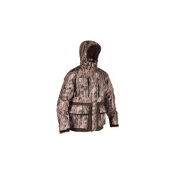 Kurtka myśliwska 500 warm camo. Zielone kurtki męskie SOLOGNAC, m, bez wzorów, z materiału. Za 499.99 zł.