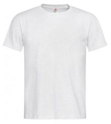 Jasny Szary Bawełniany T-Shirt Męski Bez Nadruku -STEDMAN- Koszulka, Krótki Rękaw, Basic, U-neck. Szare t-shirty męskie Stedman, l, bez wzorów, z bawełny, bez kołnierzyka. Za 45.00 zł.