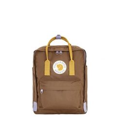 Plecak miejski Fjallraven Kanken Koncept - khaki dust/kantarell. Brązowe plecaki damskie Fjällräven, bez wzorów, sportowe. Za 442.19 zł.