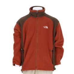 Second life - The North Face kurtka polarowa męska - Stan bardzo dobry. Brązowe kurtki męskie The North Face, l, bez wzorów, z materiału, sportowe, bez kaptura. Za 170.36 zł.