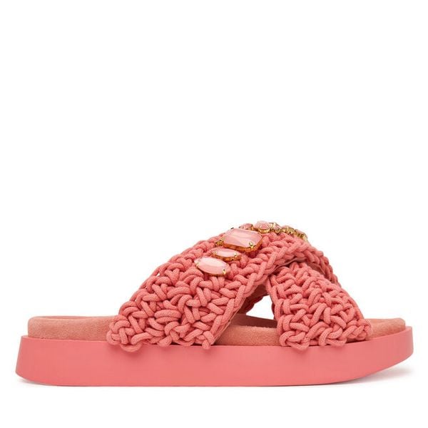 Klapki Inuikii. Czerwone klapki damskie Inuikii, bez wzorów, bez obcasa. Za 899.99 zł.