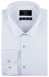 Jednokolorowa, Bawełniana Koszula o Prostym Kroju - Błękitna. Niebieskie koszule męskie Pazzani, bez wzorów, z bawełny, bez kołnierzyka, bez ramiączek. Za 169.00 zł.