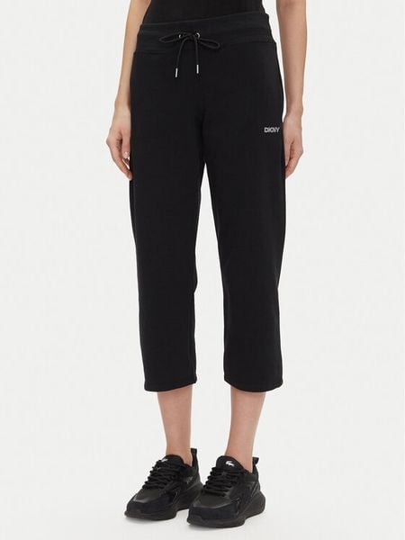 DKNY Sport Spodnie dresowe DP5P3624 Czarny Regular Fit. Czarne spodnie dresowe damskie DKNY Sport, xs, z bawełny. Za 159.99 zł.
