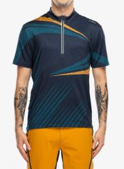 Koszulka na rower CMP Zyone. Niebieskie t-shirty sportowe męskie CMP, xl, z elastanu, bez ramiączek, rowerowe. Za 274.99 zł.