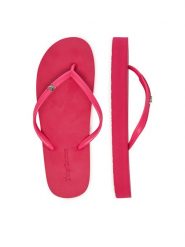 Juicy Couture Japonki 800289 Różowy. Czerwone klapki damskie Juicy Couture, bez wzorów, z syntetyku, bez obcasa. Za 69.99 zł.