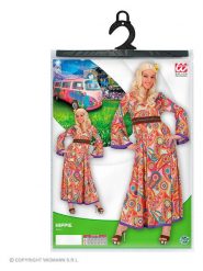 Carnival Party Sukienka kostiumowa "Hippie" ze wzorem rozmiar: 3XL. Sukienki damskie Carnival Party, na imprezę, xl, bez wzorów, bez kołnierzyka, bez ramiączek. Za 110.81 zł.