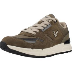 Buty LYLE&SCOTT FOREVER003 Zielony. Zielone buty trekkingowe męskie LYLE AND SCOTT, ze skóry, bez zapięcia, trekkingowe. Za 382.99 zł.