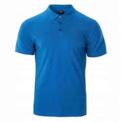 Koszulka Polo Męska Romso. Niebieskie koszulki polo męskie Hi-tec, m, bez wzorów, bez ramiączek. Za 99.99 zł.