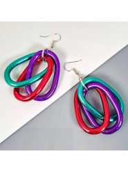 LA CHIQUITA Posrebrzane kolczyki rozmiar: onesize. Czerwone kolczyki damskie LA CHIQUITA, posrebrzane, z zapięciem typu bigiel. Za 89.95 zł.