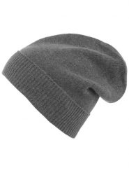 Zwillingsherz Kaszmirowa czapka beanie w kolorze szarym rozmiar: onesize. Szare czapki zimowe damskie Zwillingsherz, z kaszmiru. Za 171.28 zł.