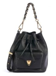 COCCINELLE Skórzana torebka w kolorze czarnym - 21 x 28,5 x 14 cm rozmiar: onesize. Czarne torebki klasyczne damskie Coccinelle, bez wzorów, z materiału, bez dodatków. Za 1,003.18 zł.