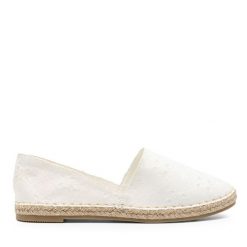 Espadryle Jenny Fairy. Białe espadryle damskie Jenny Fairy, bez wzorów, bez obcasa. Za 89.99 zł.